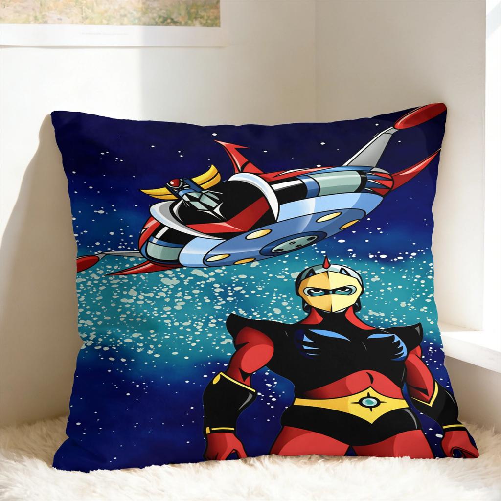 Pillow Case cartoon Rocket Punch Mazinger Z Comfy Pillow Cover For Living Room Sofa Cute Funny Pillowcases