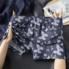Men's Summer Casual Floral Butterfly Print Loose Four-corner Underwear