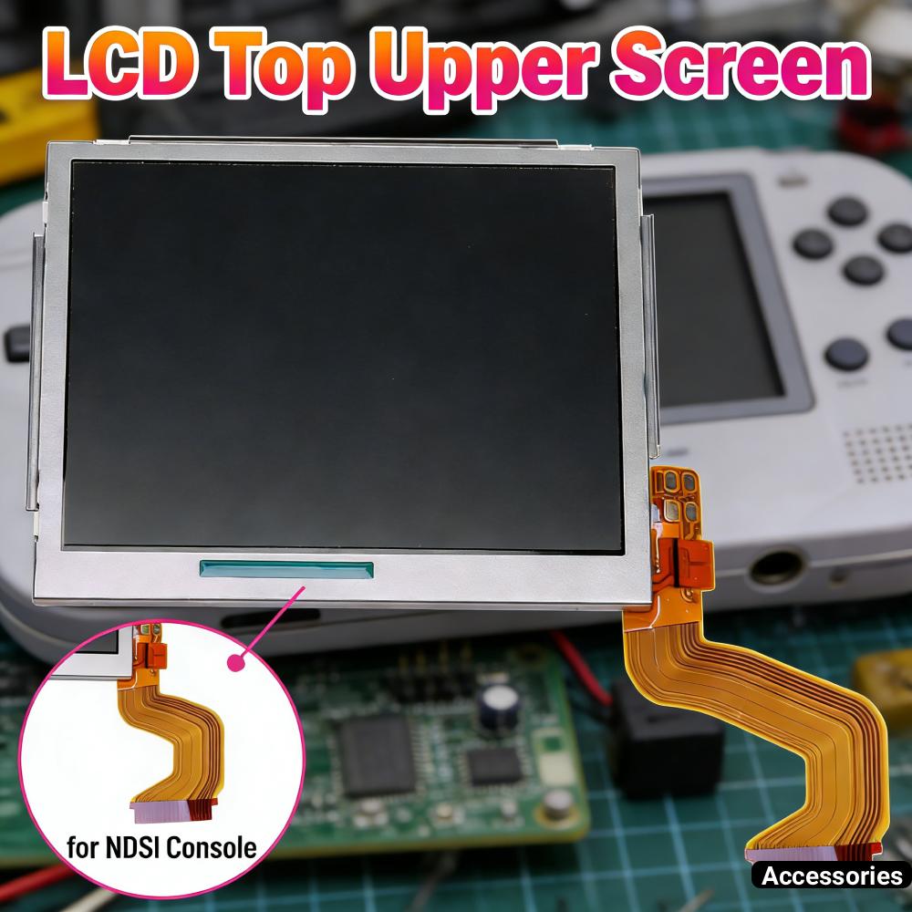 Top LCD Display Screen Lightweight Top Upper Screen Easy Installation Controller LCD Screen Replacement Parts for NDSI