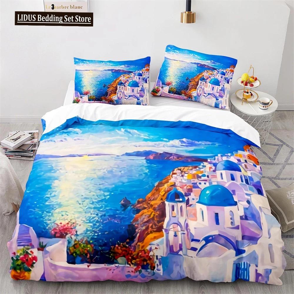 Comforter Oil Painting Pink Cherry Blossoms Tree Flowers Polyester Comforter King Queen Full Size For Girls Boys Kid