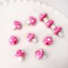 1 pezzo [17x16mm] Perline a forma di fungo in Vetro Colorato Dipinte a Mano Perline Fungo Tridimensionali Accessori Fai da Te per Gioielli Fatti a Mano