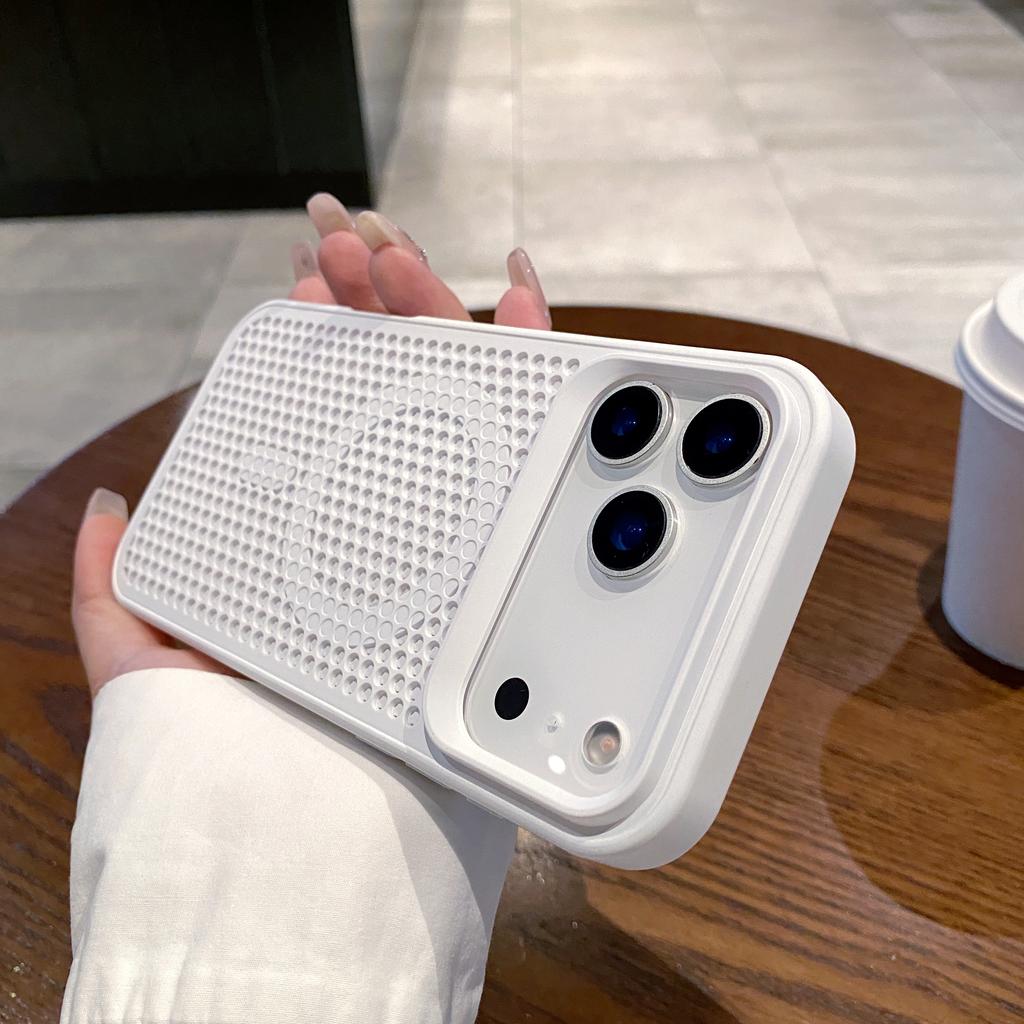 Hohlmaschen-Kühlung für Magsafe Handyhülle für iPhone 17 Air 16 15 14 13 12 11 Plus Pro Max Atmungsaktive Waben-Magnetabdeckung