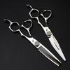Napson 6.0" Full Star Hairdressing Scissors - Professional Straight Shears for Barbers