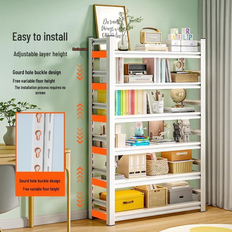 Children's Multi-Layer Steel Bookshelf & Toy Storage Shelf