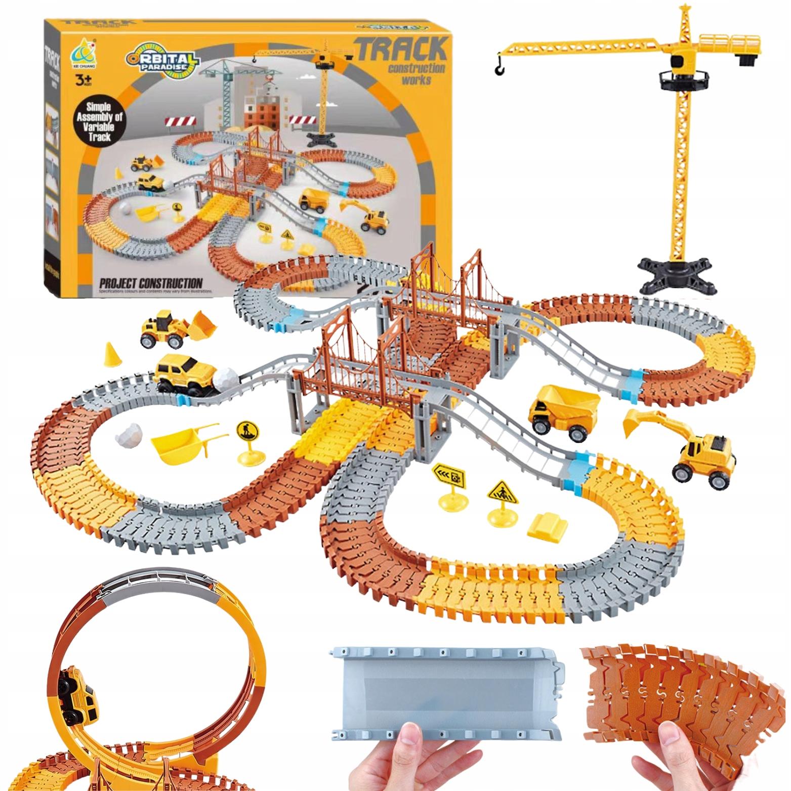 Mega XXL Electric Race Track Construction Park Construction Site Set 273 EL