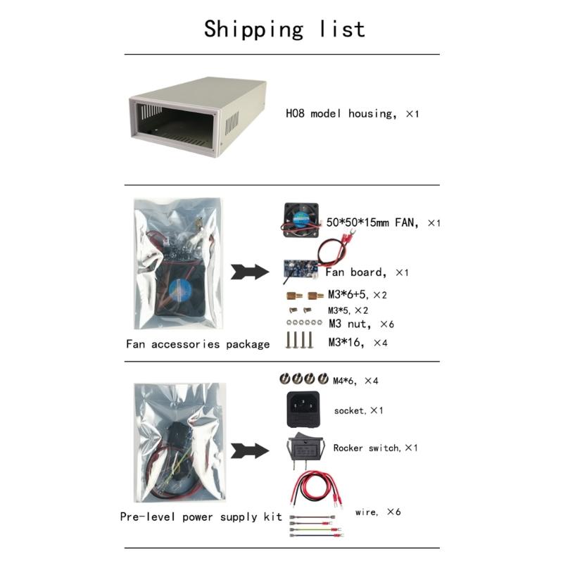 1 Set H08 Housing Shell Loose Part for WZ6008 Adjust Power Supply (Loose Part Not Include Power Supply Self-Assembly)