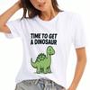 Dinosaur Tenaura Rhissaurex Wounisex's Cotton T Shirt,Premium Cotton High Quality Print,Durable And Washable, Relaxed Fit Stylish T Shirt, Daily Fashi