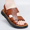 Size 38-44 Men's Leather Sandals Fashion Beach Shoes Hiking Sandals Casual Sneakers Summer Beach Sandalias Boys Men Slippers