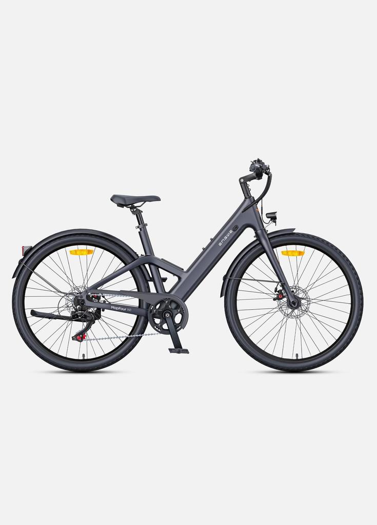 MAPFOUR N1 AIR ST 36V 10Ah Carbon Fiber E-Bike – 700×38C Tires, 7-Speed Shimano, 25km/h, Mechanical Disc Brakes, Lightweight 16.4kg