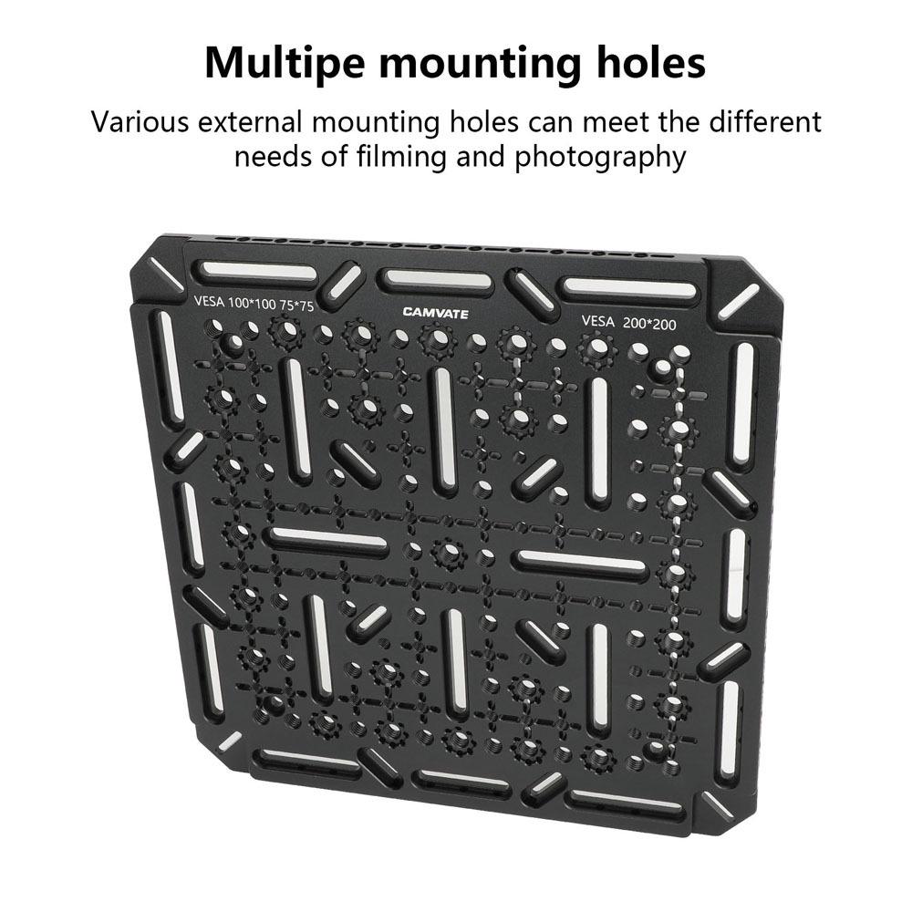 HDRIG VESA-Compatible Perforated Mounting Plate (75-200mm) 3876