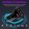 Car Charger 60W Usb C Fast Charger Pd30W Qc3.0 Dual Port Adapter Quick Charge 3A For Mobile Phones Tablets