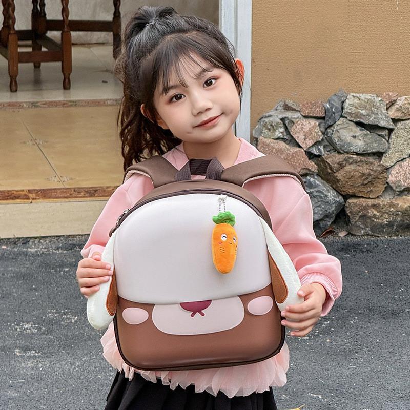 Bunny Adorable Cartoon Kids Backpack Lightweight Oxford Cloth For Boys And Girls