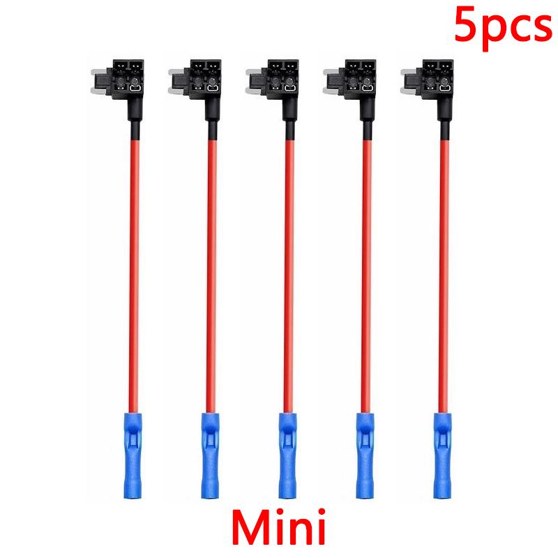 Truck Automobile Accessories MINI SMALL MEDIUM Size Micro Standard Car ATM Fuse Holder Add-a-circuit TAP Adapter Relays 5