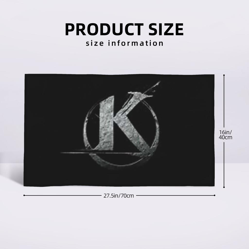 Kaamelott Logo Black Soft Face Towel Quick Dry Pool Bath Cotton Towels Absorbent Quick