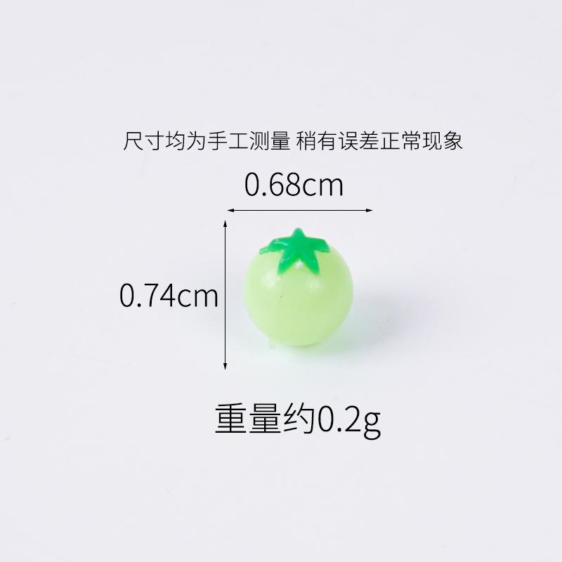 100PCS Simulation Mini Tomato Fake Fruit Micro Landscape Ornament Kids Pretend Play Toy Home Decor