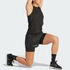 adidas Women Ultimate Two-in-One Aeroready Moisture-Wicking Reflective Running Shorts Recycled Polyester Black IM1866