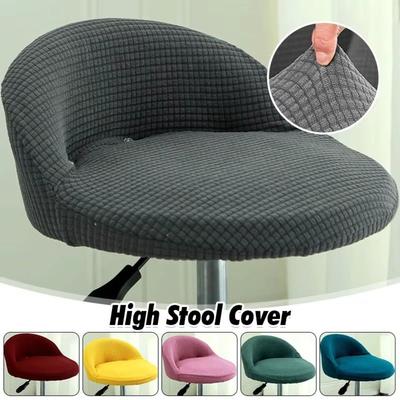 Elastic Bar Chair Cover Thickened High Stool Cover  For Banquet Hotel Dining Home Decoration