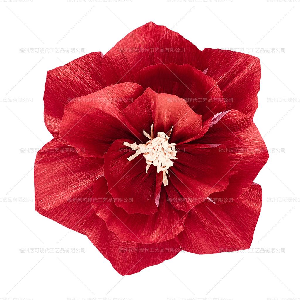 Lotus 20/25/30Cm Root Color Wrinkle Paper Flower Pleated 3D Paper Art Flowers Wedding Room Decoration Background Wall Layout