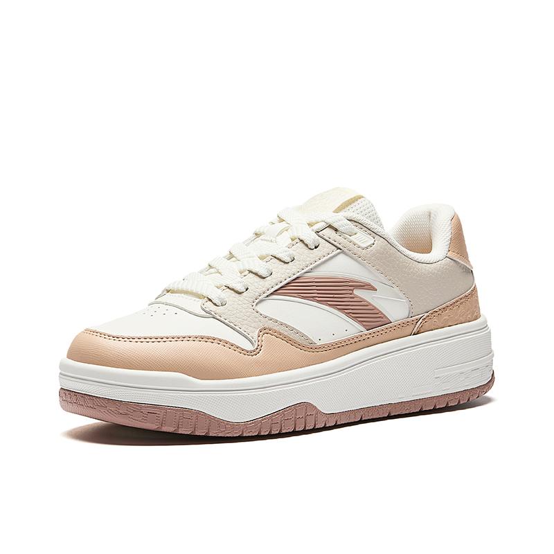 Anta Street Rebel 3 Low top Skateboard Shoes Women's White Brown 922548077-6