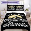 Isle Man Tt Customized Name Bed CoverBed Suitable for Bedrooms Wrinkle Resistant Bedroom Decor Birthday Christmas GiftSpiritual Gift