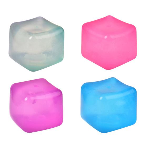 

2/3/4 шт. кубик для снятия стресса, игрушка-хлюпатель, медленный отскок, TPR, сенсорный цветной гелевый кубик, успокаивающая игрушка-стимулятор для детей, подростков, взрослых, подарок на день рождения 4pcs