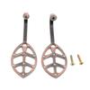 2 Alloy Elegant Decorative Curtain Holdbacks Wall Hooks with Screws