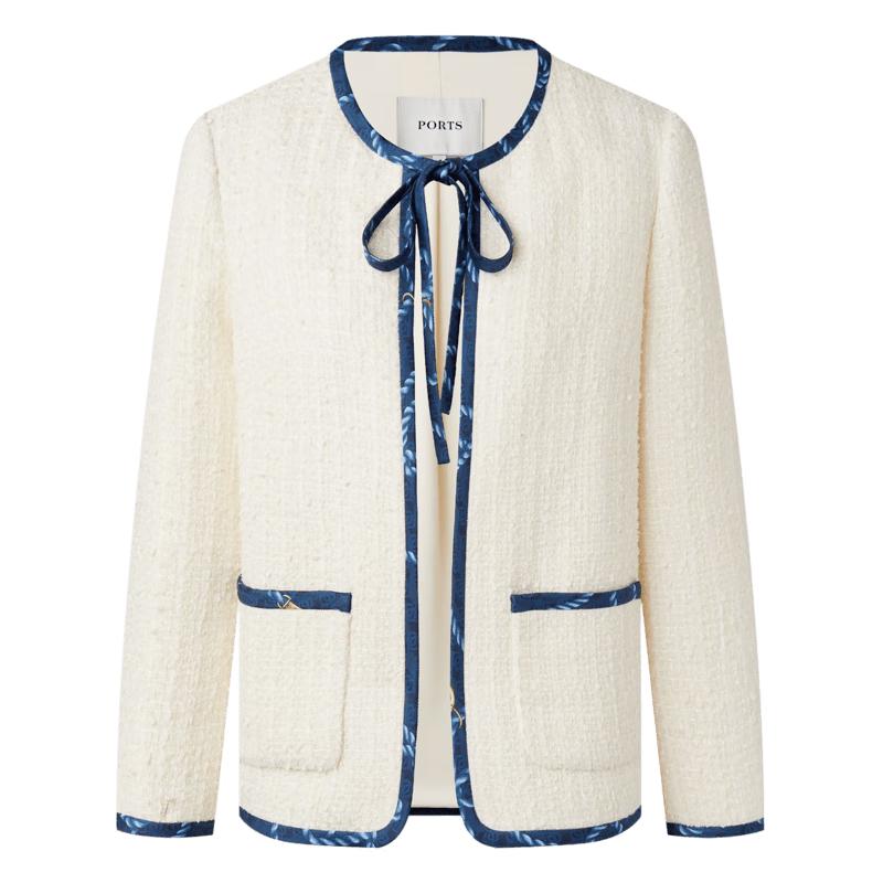 

PORTS Женская короткая куртка контрастного цвета SD9J003QFQ079 M