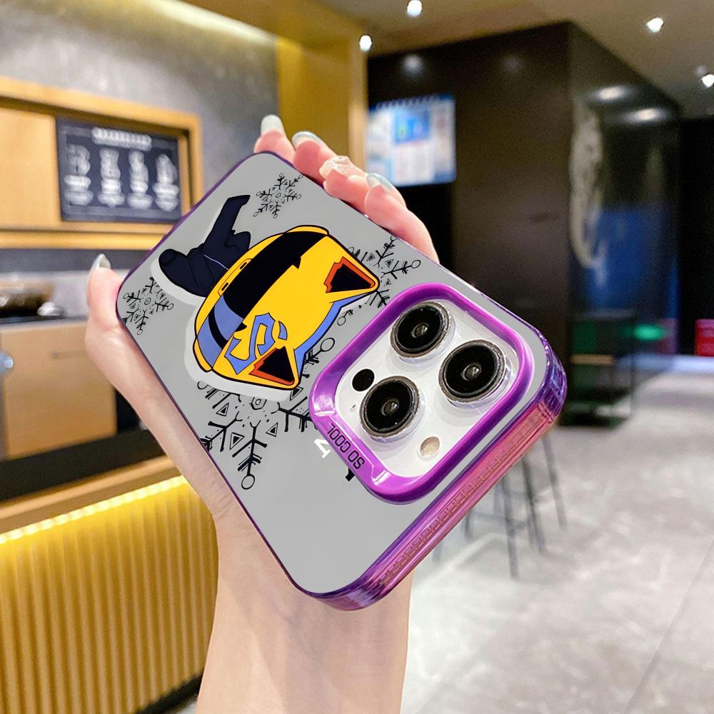 Anime Durarara Phone Case for iPhone 17 16 15 14 13 12 11 X XR XS Air Pro Max Plus Purple Colorful Silver Cover