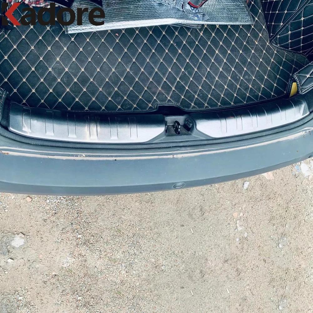 Car Accessories For Nissan Kicks    Steel Inner Rear Tunk Bumper Cover Trim Tailgate Door Sill Plate Guard Pad