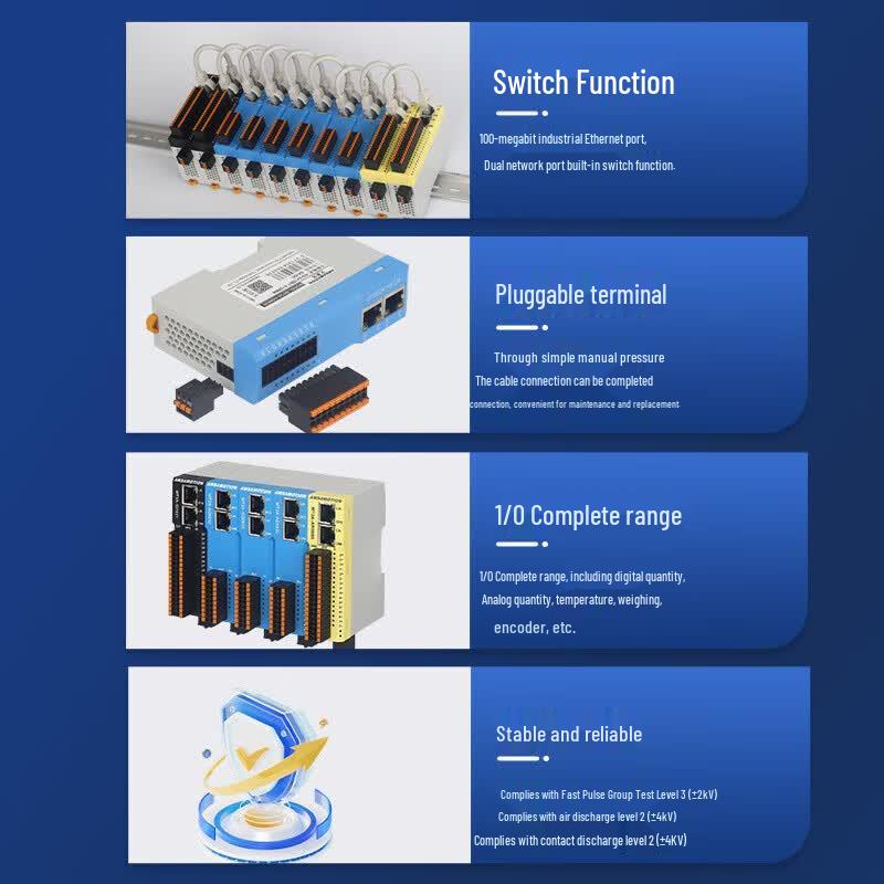 Aimoxun 8-Channel Analog Output Ethernet Data Acquisition Module
