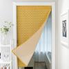 Khaki Geometric American Door Curtain Hanging Curtain Partition Curtain Fabric Feng Shui Curtain Bathroom Half Curtain Does Not Contain Rod