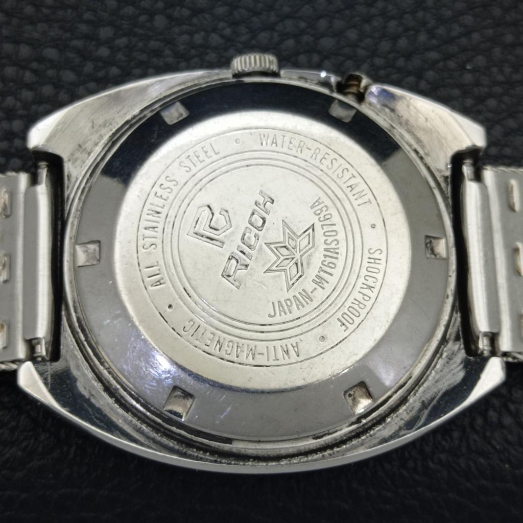 Ricoh R31 AUTOMATIC JAPAN MENS VINTAGE SILVER COLOR DIAL WATCH A701931-5 R207-a701931