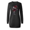 Christmas Women's And Winter Round Neck Long Sleeve Color Sweater Dress