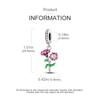 Authentic Charm Bead Charms Copper Plated Purple Carnation Plant Pendants Compatible With Bracelets Ideal For Women Women Jewellery Making Diy