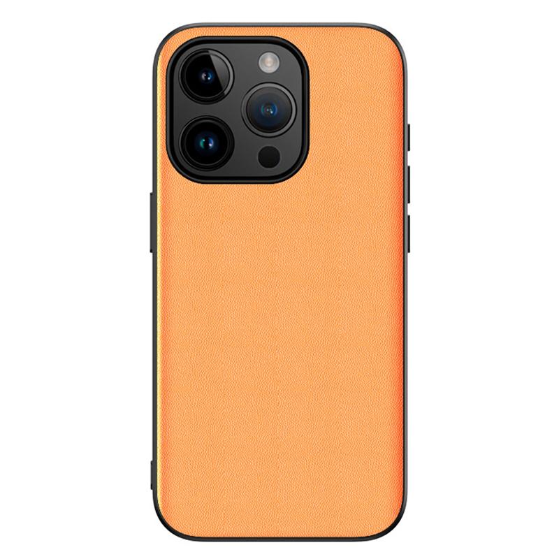 PU Leather+TPU Back Case for iPhone 15 Pro Max,Shockproof Phone Cover