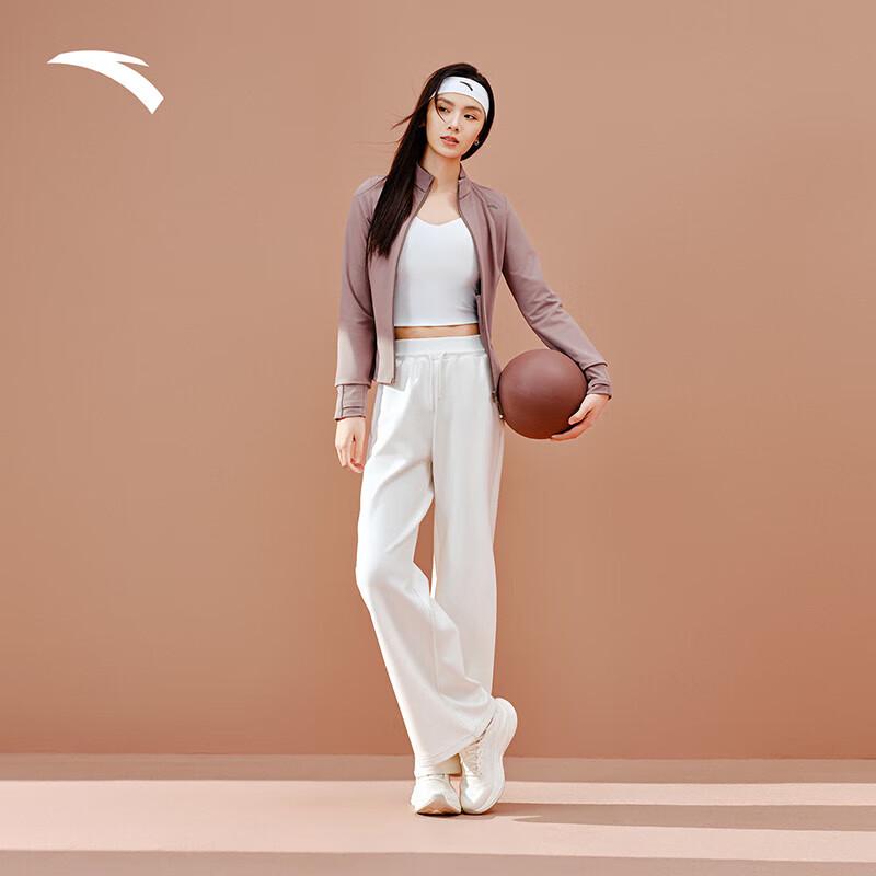 Anta Women's Double Waistband Flared Wide-Leg Warm Pants