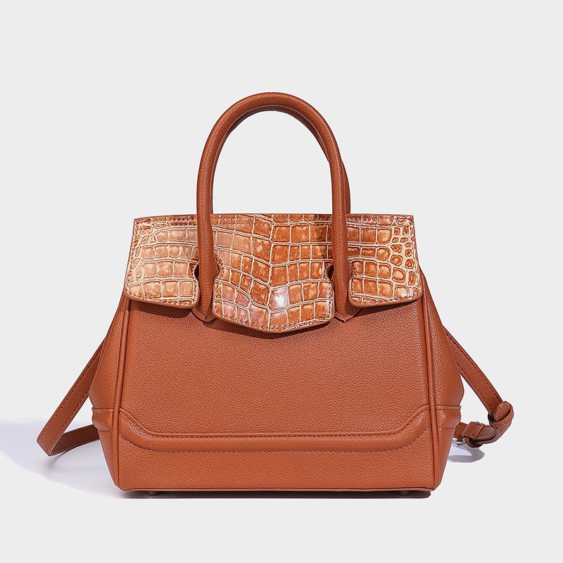 Crocodile Pattern Handbag Trendy New Women's Bag Fashionable Versatile Single Shoulder Oblique Span Bag