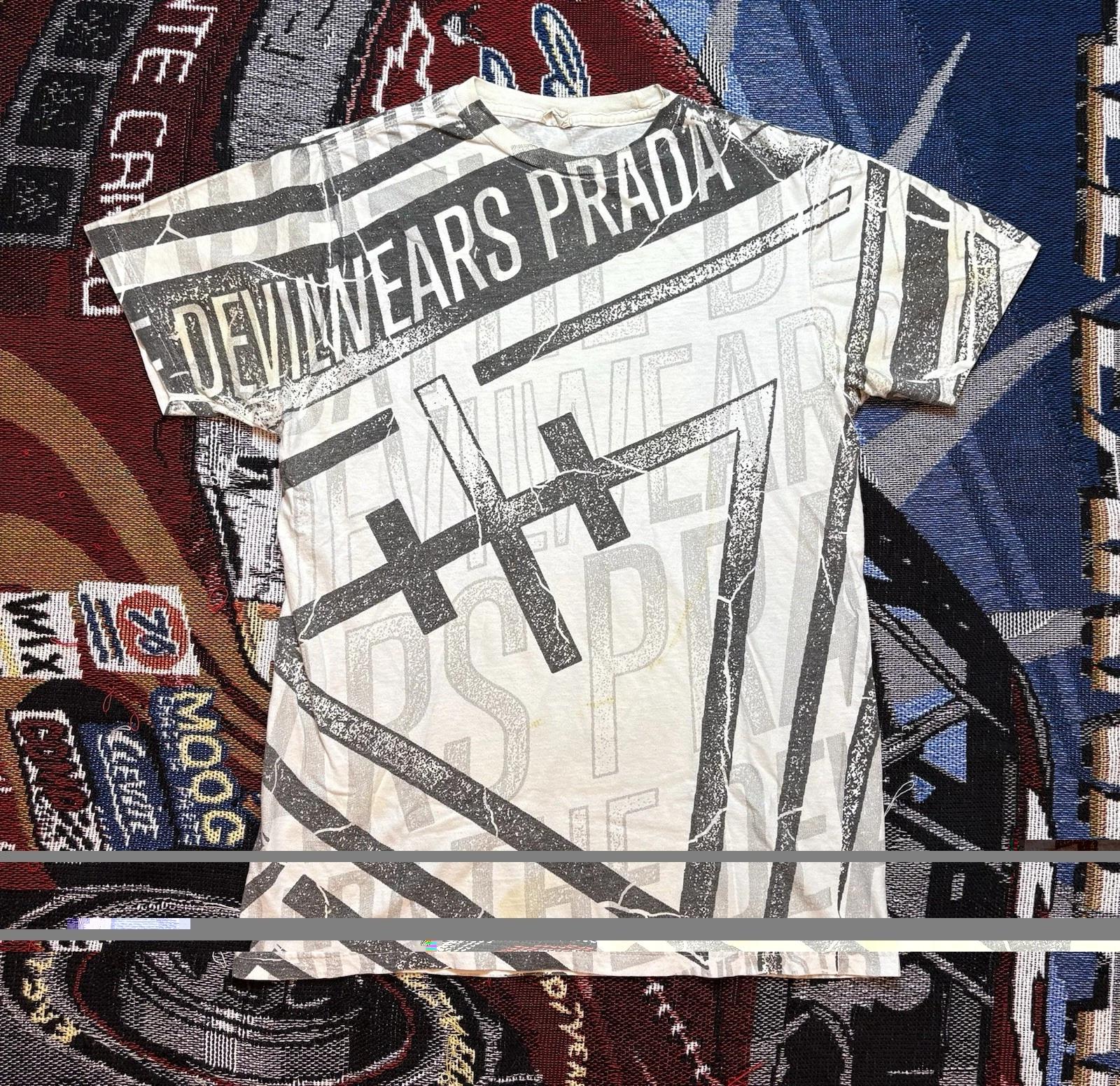 Y2K The Devil Wears Prada Shirt Band All Over Print AOP Medium Bay Island READ L