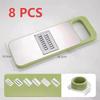Blade Multi-Functional Vegetable Slicer With Slide-On Hand Guard - Vegetable Slicer, Potato/Onion/Garlic Slicer, Kitchen Grater