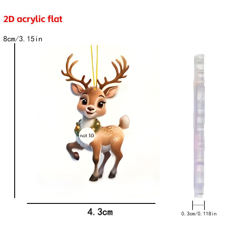 Рождественский набор из 9 оленей Рождественские подарки и украшения Необходимые украшения и новинки