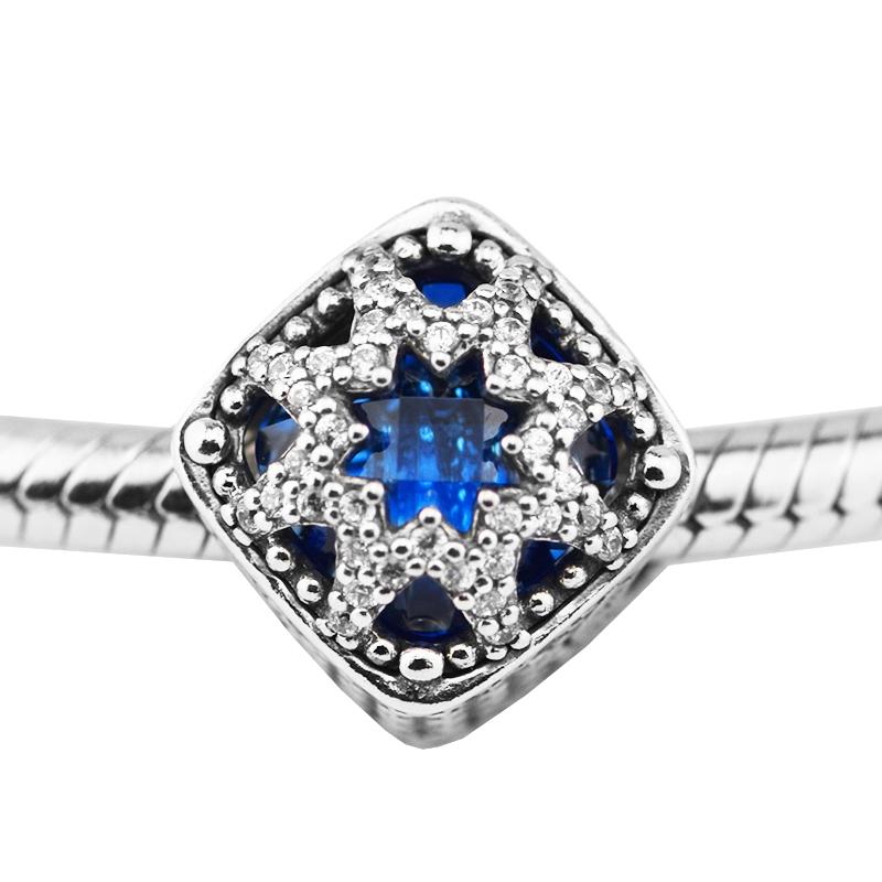 Autentisk 925 Sterlingsilver Berlock Glaciärskönhet Pärlor Berlocker Passar Original Armband Dam Smyckestillverkningsaccessoarer