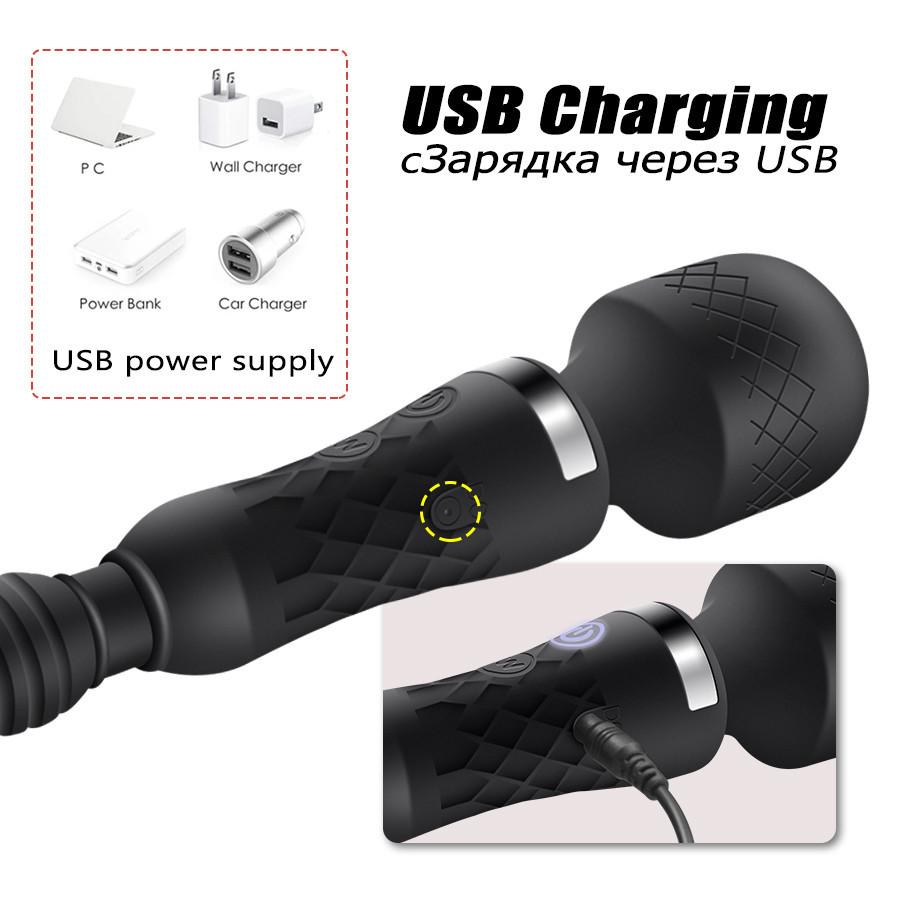 Výkonný dvojitý dildo AV vibrátor pro ženy stimulující bod G a klitoris, anální perlový vibrátor se dvěma motorky, masturbátor, magická hůlka