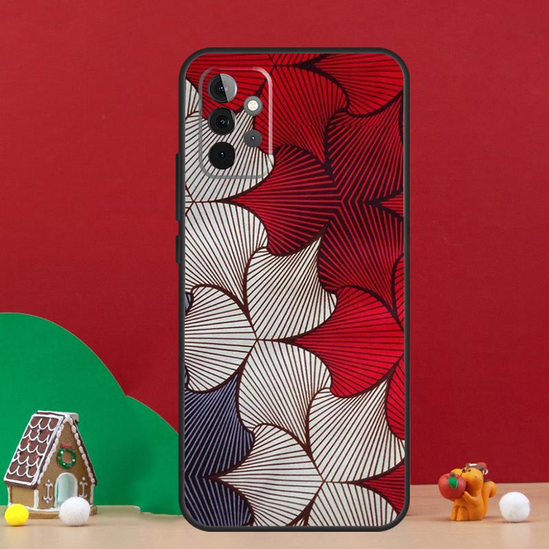 African Wax Pattern Fabric Case For Samsung Galaxy A56 A33 A13 A36 A23 A52 A32 A12 A54 A34 A14 A16 A53 A15 A35 A55 A17