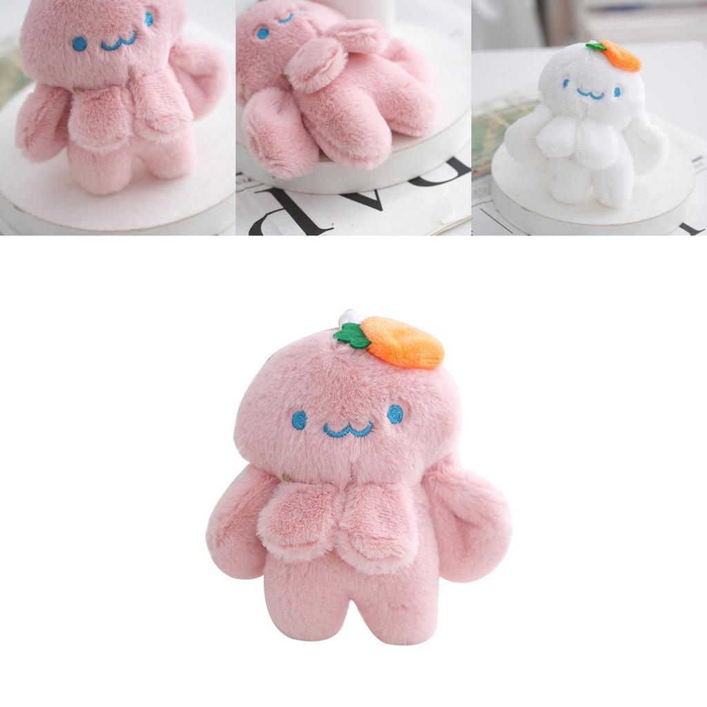 Adorable Plush Bunny Keychain With Soft Rabbit Doll Fluffy Backpack Charm 12cm
