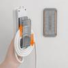 Wall-Mounted Holder Punch-Free Plug Fixer Self-Adhesive Socket Fixer Cable Power Strip Holder Cable Wire Organizer Rack