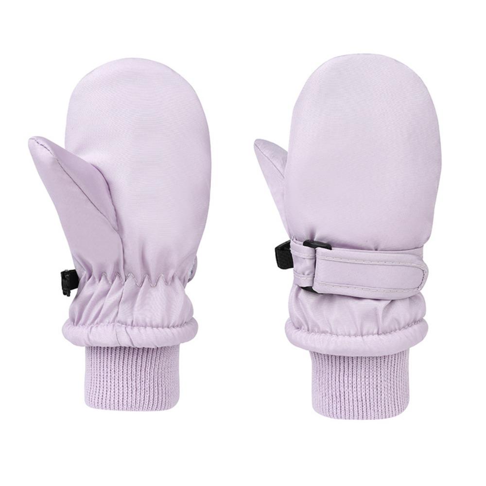 Windproof Children Ski Gloves Waterproof Warm Mittens Printed Kids Winter Gloves Baby Boy