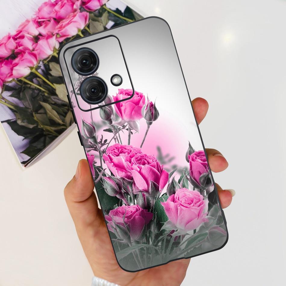 For Motorola Moto G84 Case MotoG84 G 84 5G 2023 Cute Painted Soft Silicone TPU Phone Back Cover Bumper