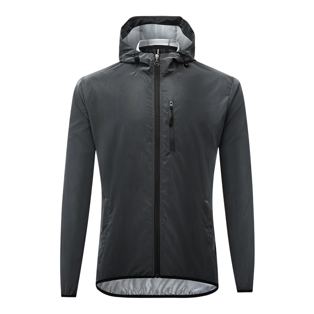 

WOSAWE Светоотражающая велосипедная куртка высокой видимости, велосипедная ветрозащитная ветровка, спортивная одежда на открытом воздухе 3XL серый