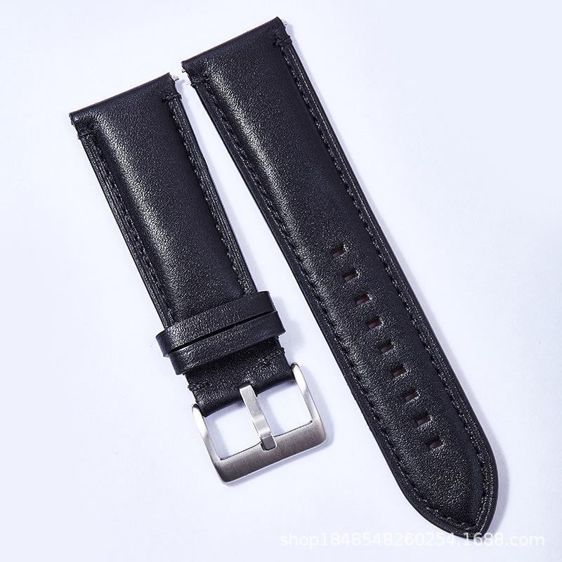 High-End Calfskin Leather Strap Is Suitable For Fossi/20Mm24Mm Matte Bottom Soft Quick Release