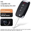 Keyecu Flip Remote Key Fob for Kia Optima 2016 2017 2018   Car Key Replacement FCC ID: SY5JFRGE04 P/N:95430-D4010 433MHz 4 Buttons